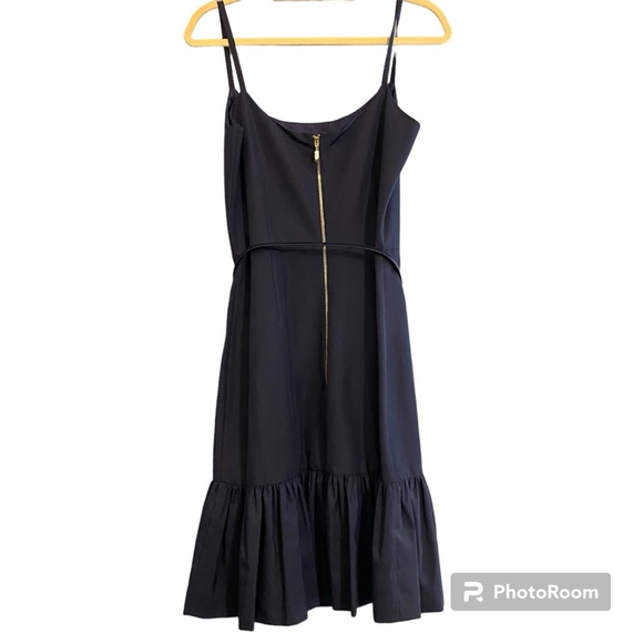 NWT Kate Spade Talitha Midnight Blue Spaghetti Strap Ruffle Hem Dress Si… - Picture 3 of 12